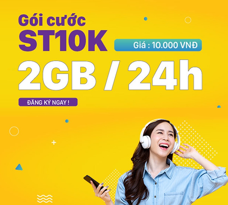 Nằm trong danh sách các gói 4G Viettel 1 ngày 10K không thể không nhắc đến gói ST10K