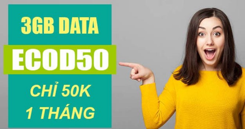 Gói 3G Viettel 50K 1 tháng dành cho sim trả trước, trả sau Viettel