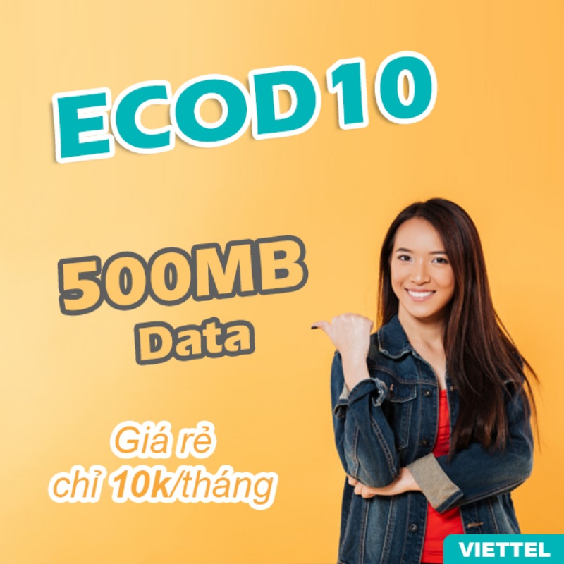 Gói 4g Viettel 1 tháng giá rẻ 10K qua tổng đài 9123