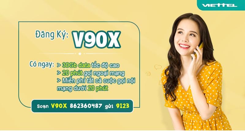 Gói V90X cho học sinh, sinh viên