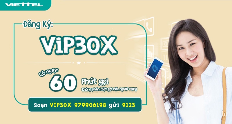 Để đăng ký thành công gói Vip30X này bạn soạn tin nhắn VIP30X gửi 9123