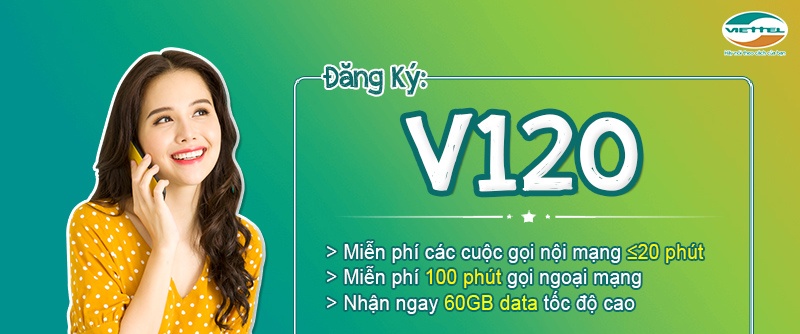 Ưu đãi gói V120 của Viettel về gọi nội mạng