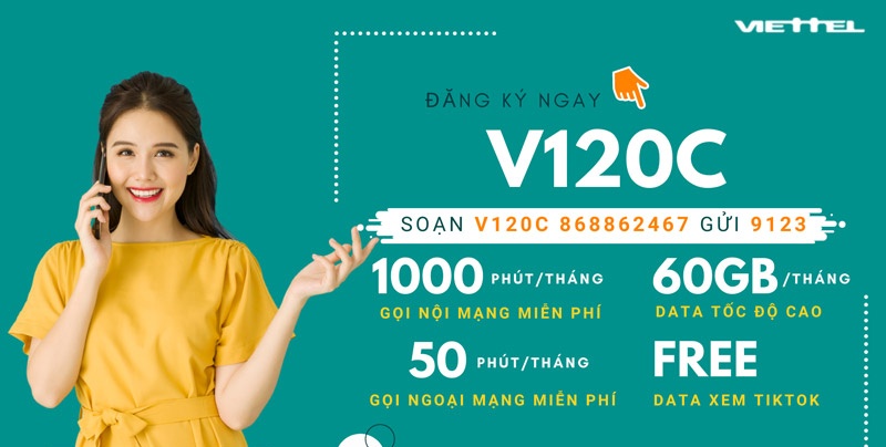 Đăng ký gói V120C thông qua 9123