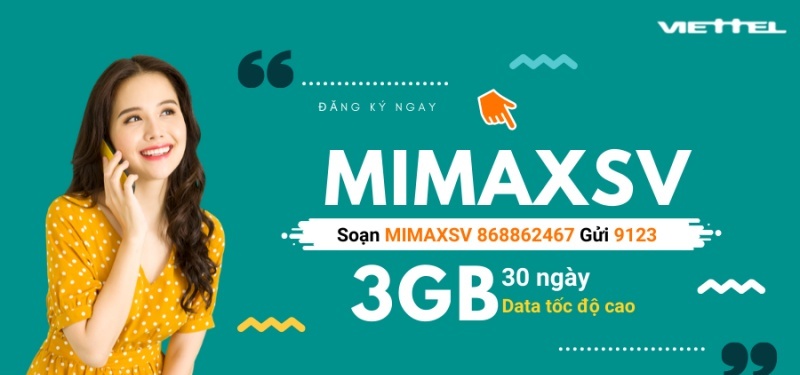 Cách đăng ký gói cước Mimax Viettel 50k với MimaxSV ( dành cho sim SV)