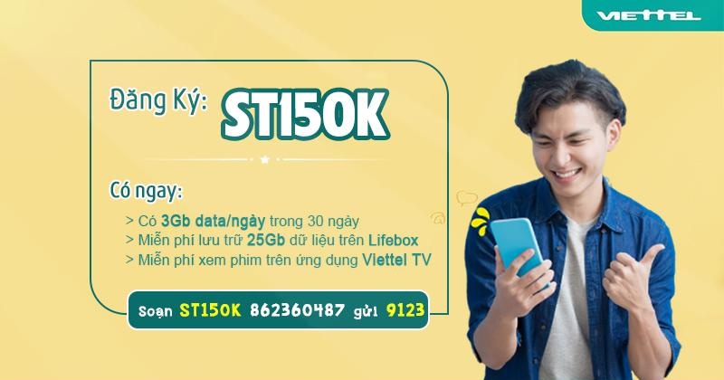 Gói 150K Viettel 90Gb data 4G tốc độ cao