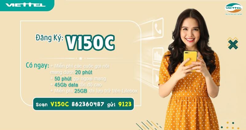 Gói 150K Viettel miễn phí 90Gb data + FREE gọi