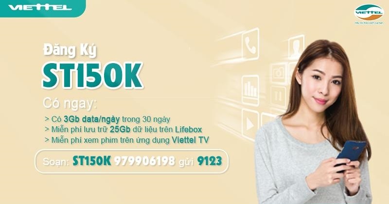 Hướng dẫn đăng ký gói cước 150K Viettel trả sau