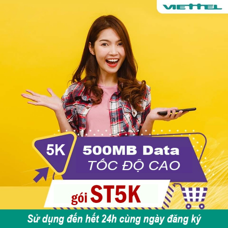 ST5K hiện đang là là gói cước Viettel rẻ nhất hiện nay