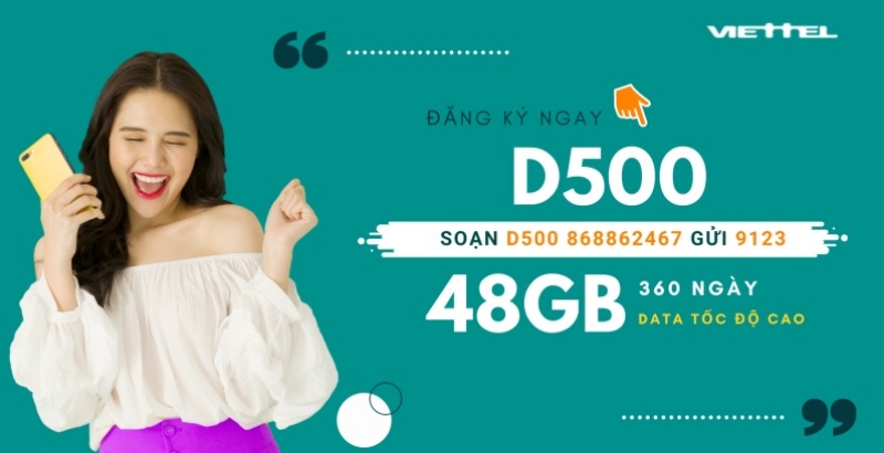 Cách kích hoạt sim 4G Viettel D500 không cần phải nạp tiền