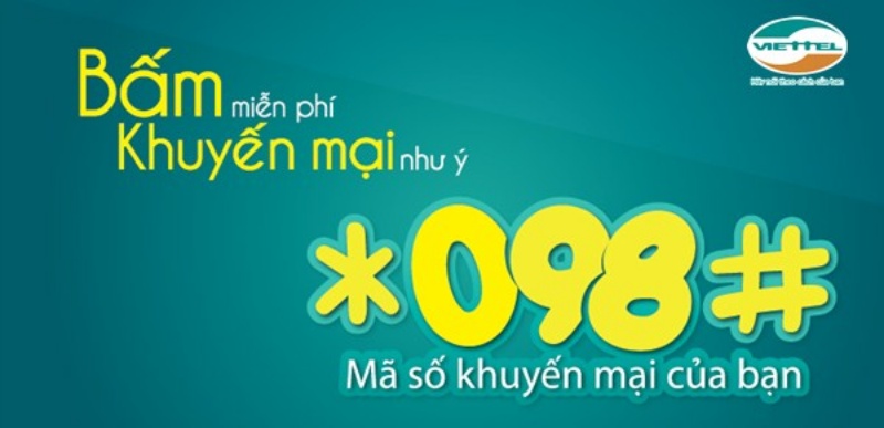 Kiểm tra gói cước  khuyến mãi Viettel bằng tổ hợp *098#OK