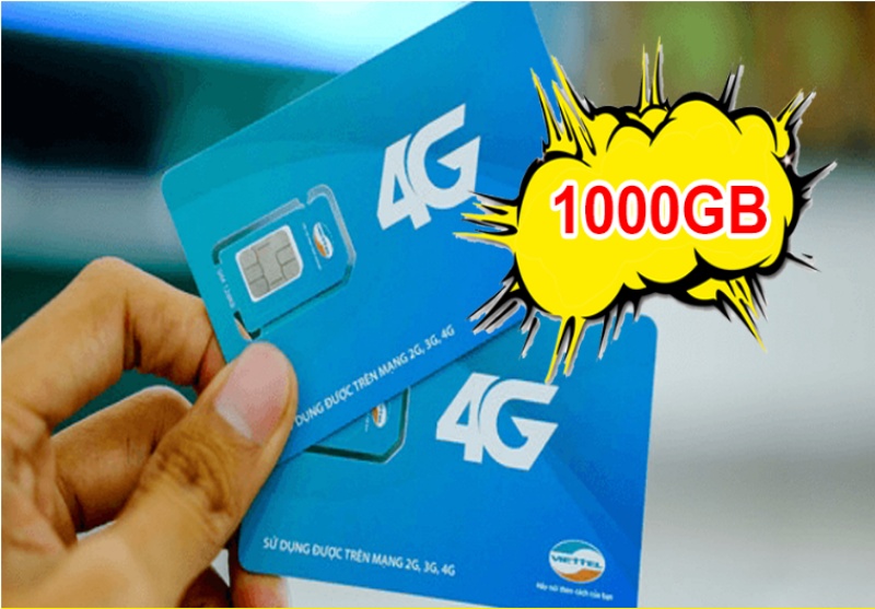 Sim 4G Viettel 1 năm 1000GB không có thật